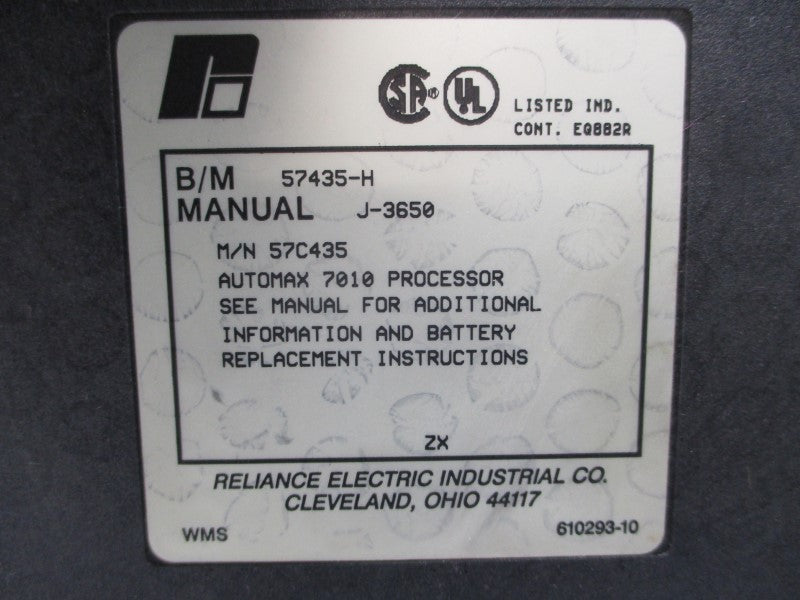 RELIANCE ELECTRIC 57435-H 57C435 UNMP