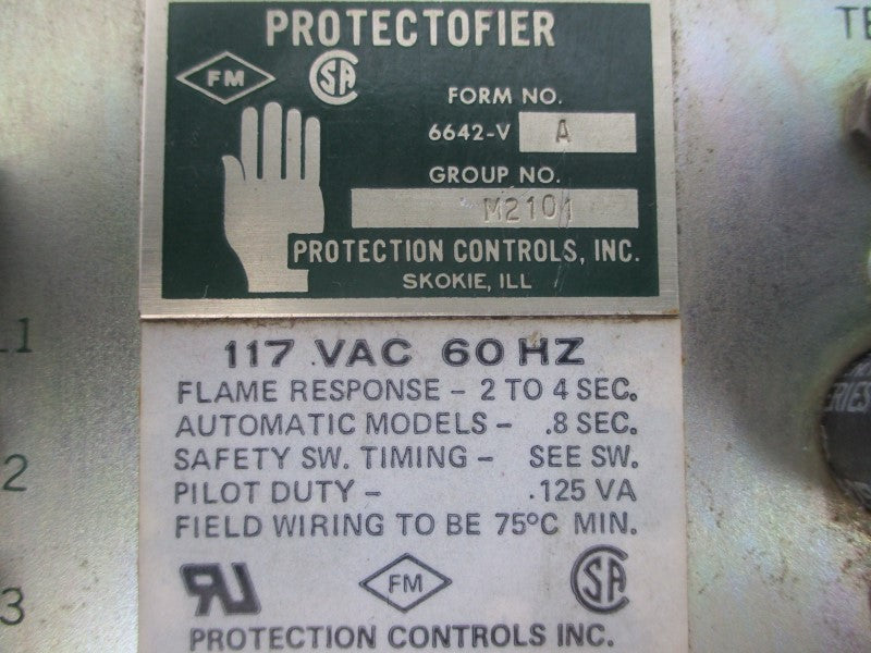 PROTECTION CONTROLS 6642-VA M2101 117VAC 2-4S UNMP