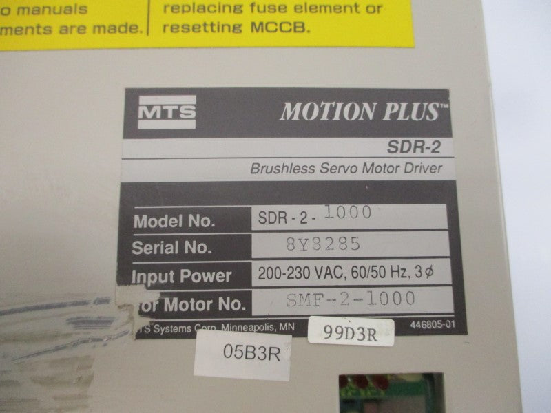 MTS SDR-2-1000 200-230VAC UNMP