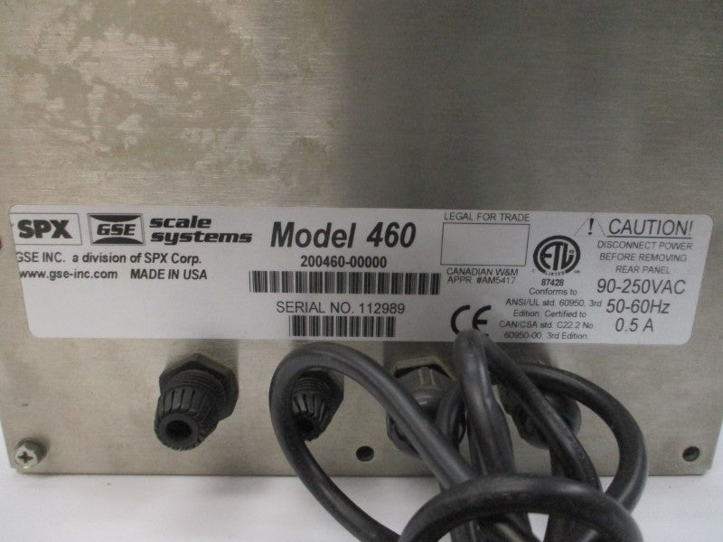 SPX GSE MODEL 460 200460-00000 90-250VAC 0.5A UNMP