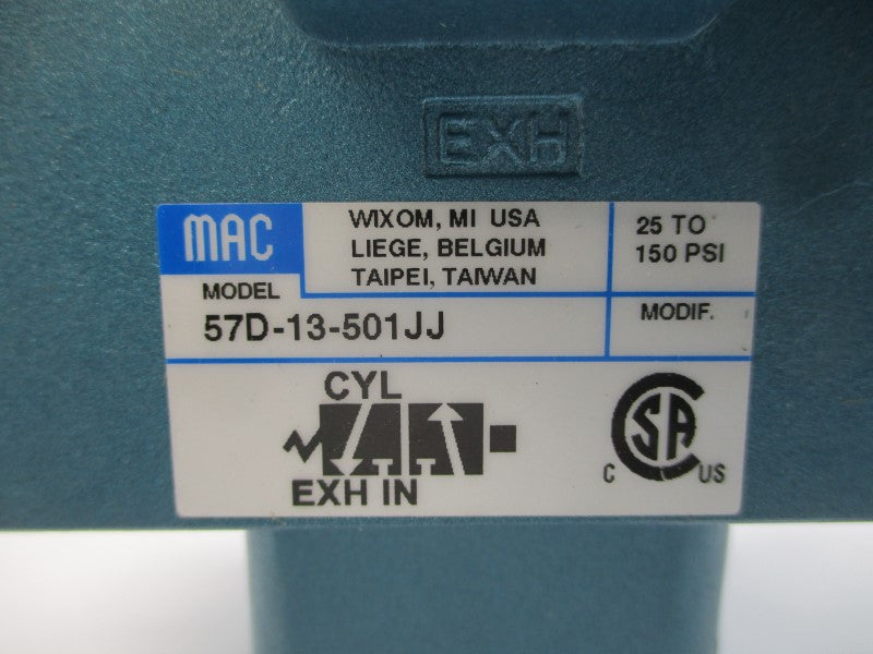 MAC 57D-13-501JJ 24VDC 25-150PSI NSNP