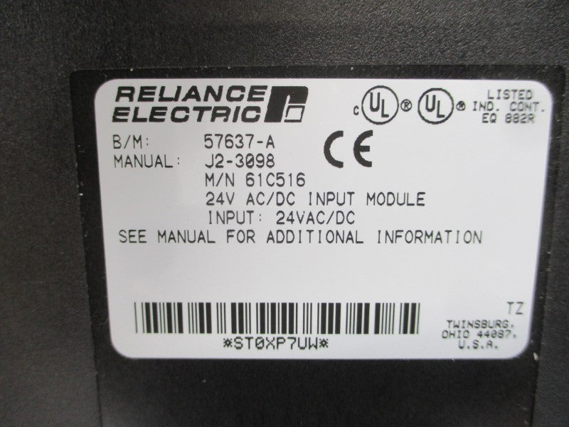 RELIANCE ELECTRIC 61C516 57637-A 24VAC/DC NSMP