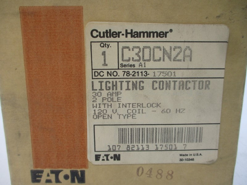 CUTLER HAMMER C30CN2A SER. A1 110/120V 30A NSMP