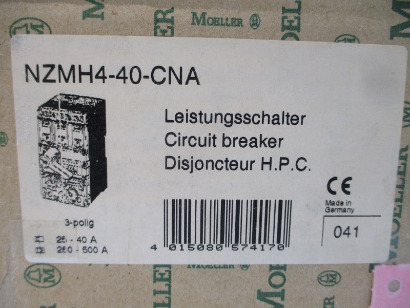 MOELLER NZMH4-40-CAN 600VAC 40A NSMP