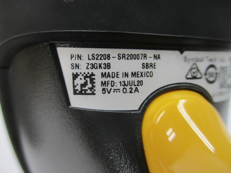 SYMBOL LS2208-SR20007R-NA 5V 0.2A NSMP