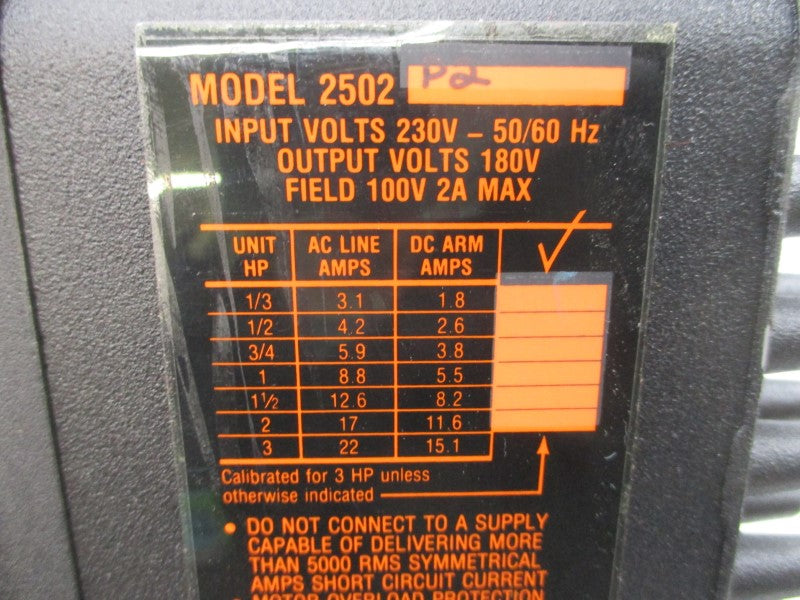 FINCOR 2502P2 230VAC 22A NSNP