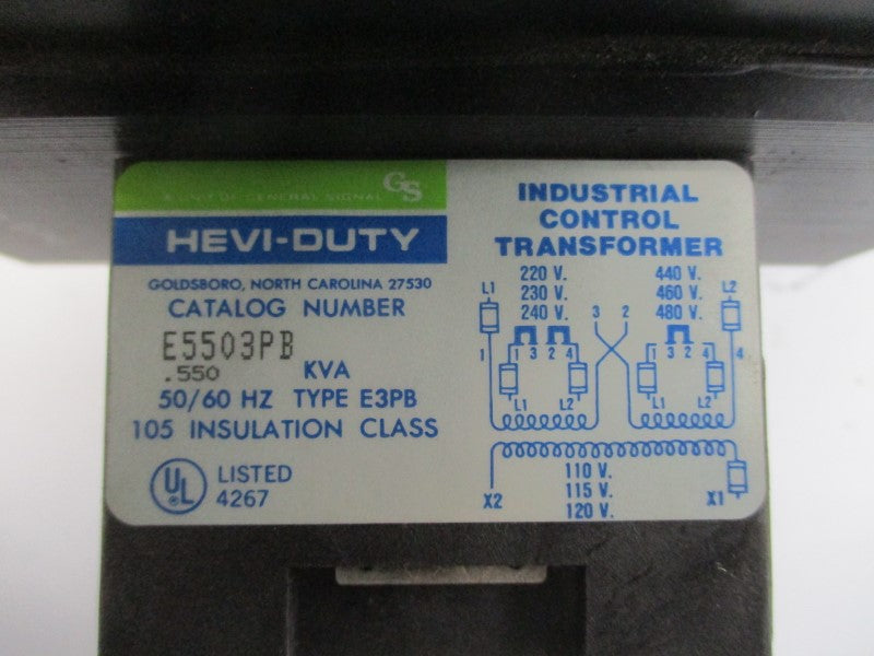 HEVI-DUTY E5503PB 480V 5.6A NSNP