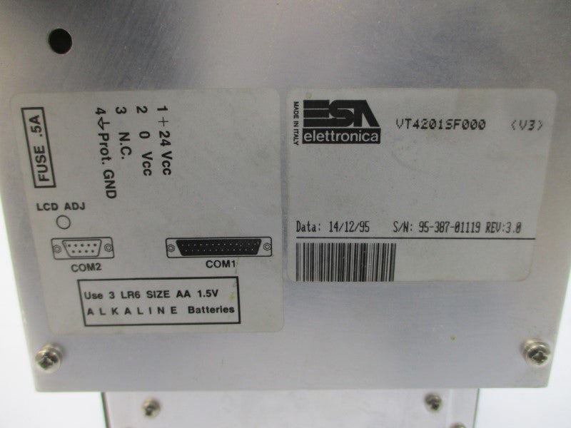 ESA ELETTRONICA VT4201SF000 24VDC .5A REV.03 NSNP