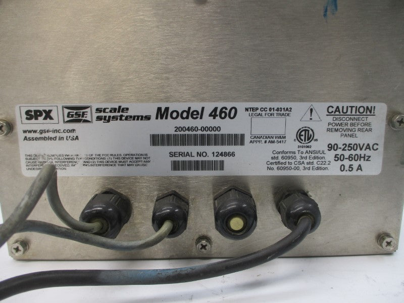 GSE 460 200460-00000 90-250VAC 0.5A UNMP