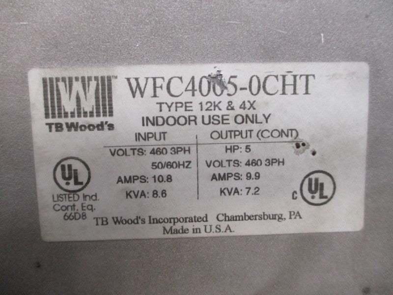 TB WOODS WFC4005-0CHT 460VAC 10.8A UNMP