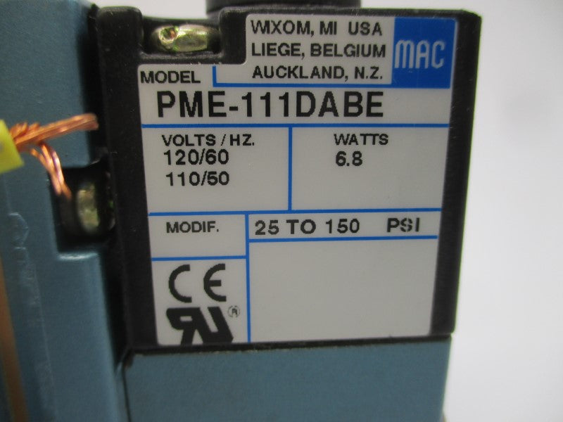 MAC 6241C-211-PM-111DA 110/120V 25-150PSI NSMP