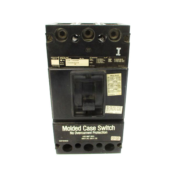 WESTINGHOUSE LBB3400NW 179C809G34 600VAC 400A UNMP