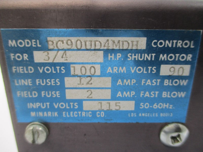 MINARIK BC90UD4MDH 115V 12A UNMP