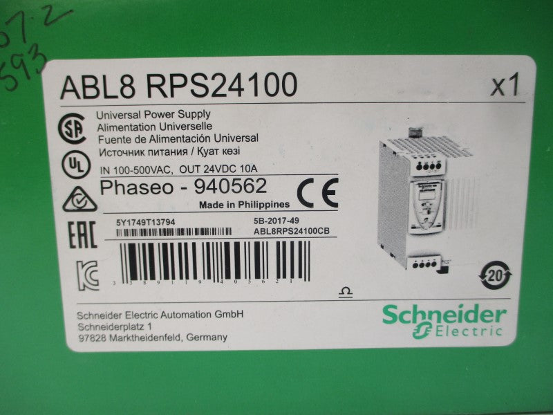 SCHNEIDER ELECTRIC ABL8RPS24100 100-120VAC 5A NSMP
