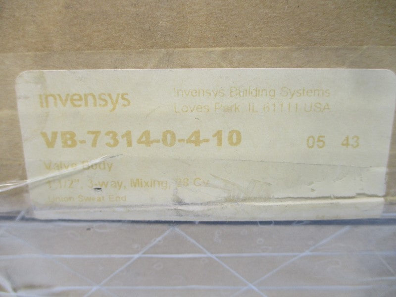 INVENSYS VB-7314-000-4-10 250PSI 1-1/2" NSMP