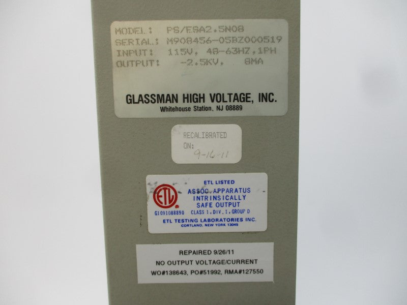 GLASSMAN PS/ESA2.5N08B 115V REMAN