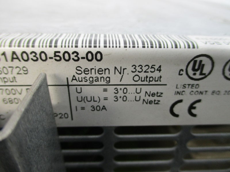 SEW EURODRIVE MAS51A030-503-00 680/700VDC 30A UNMP