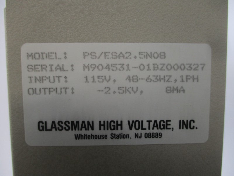 GLASSMAN PS/ESA2.5N0B ESA2.5N08B 115V UNMP