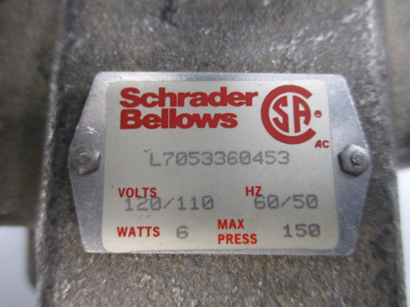 SCHRADER BELLOWS L7053360453 K045302553 110/120V 150PSI NSNP
