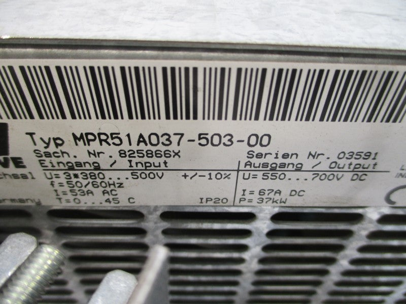 SEW EURODRIVE MPR51A037-503-00 380-500VAC 53A UNMP