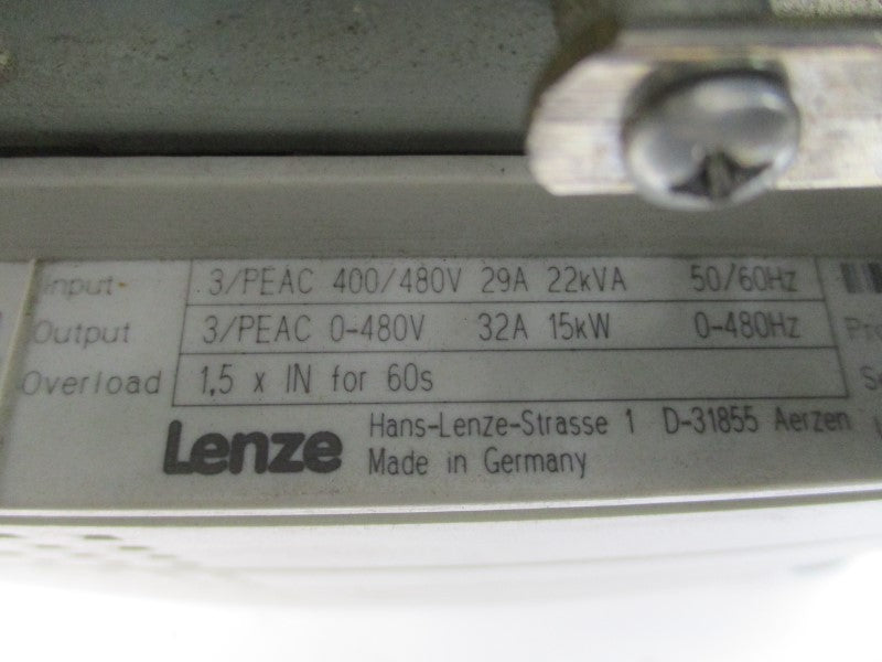 LENZE EVF8221-E 00425558 400/480VAC 29A UNMP