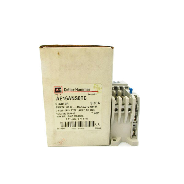 CUTLER HAMMER AE16ANS0TC SER. C1 24V 7A NSMP