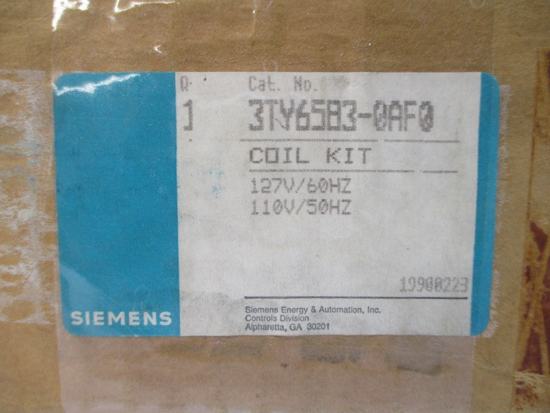SIEMENS 3TY6583-0AF0 110/127V NSMP