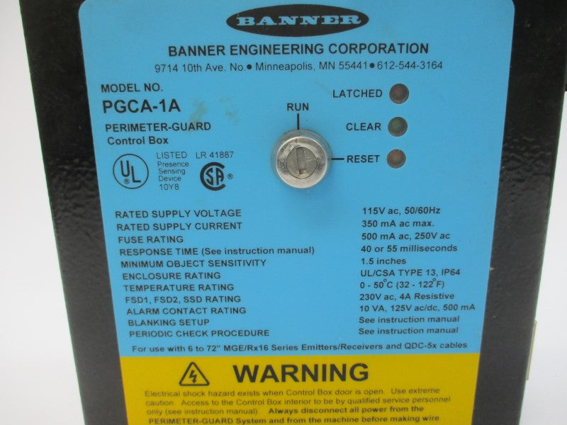 BANNER ENGINEERING PGCA-1A 115VAC 4A UNMP