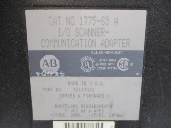 ALLEN BRADLEY 1775-S5 SER. A F/W H 15VDC 6A UNMP