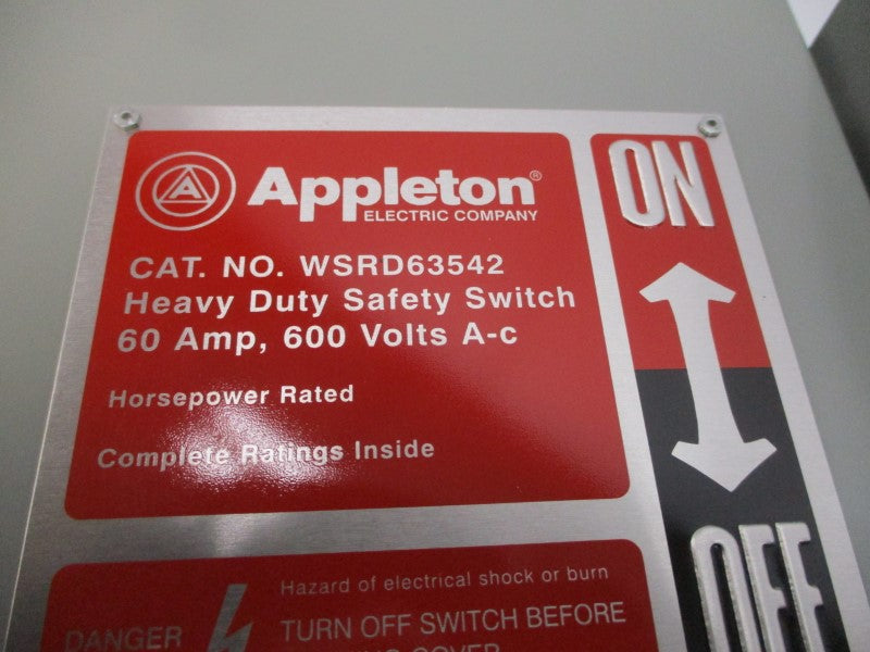 APPLETON WSRD63542 600VAC 60A NSMP