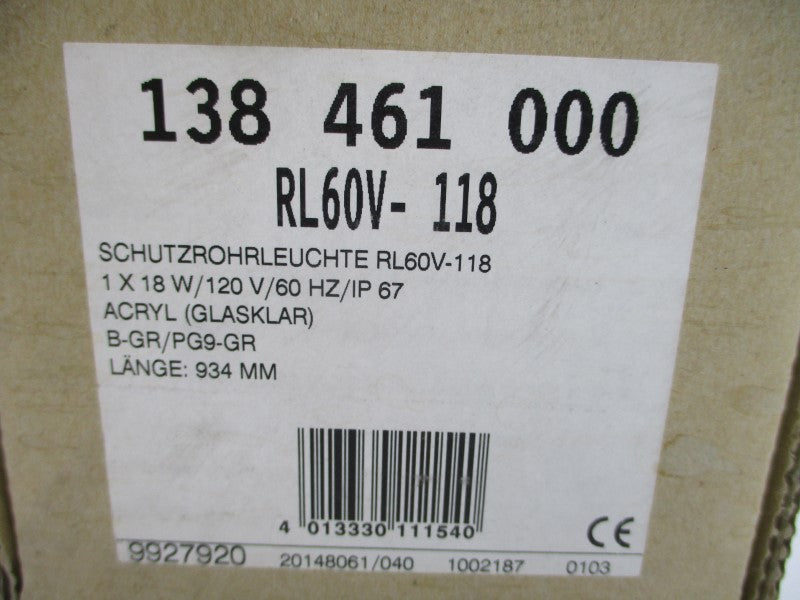 WALDMANN RL60V-118 138-461-000 120V NSMP