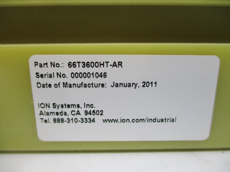 ION SYSTEMS 66T3600HT-AR NSNP