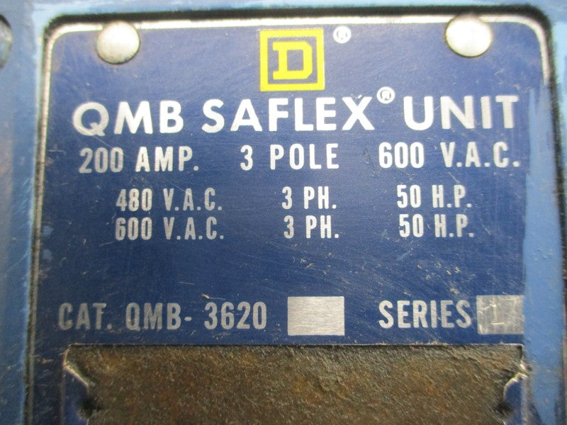 SQUARE D QMB-3620 SER. 1 600VAC 200A UNMP