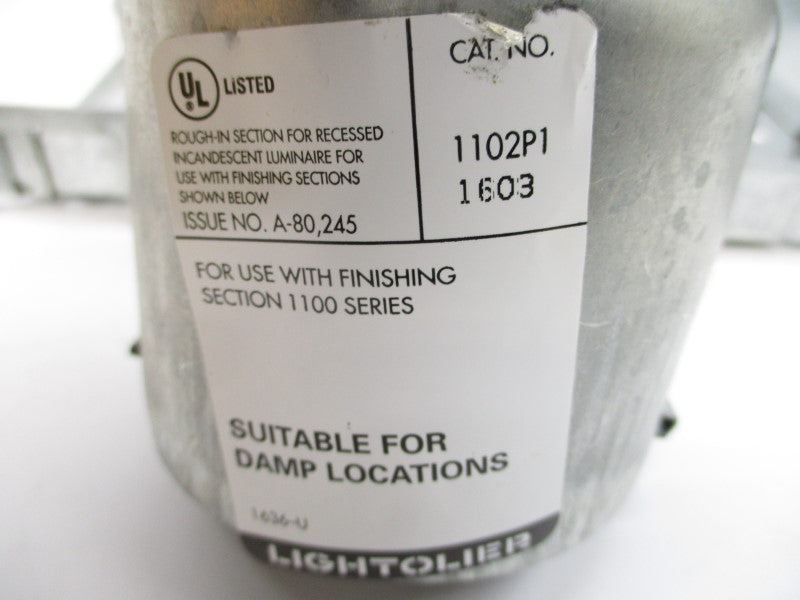 LIGHTOLIER 1102P1 (PKG OF 6) NSMP