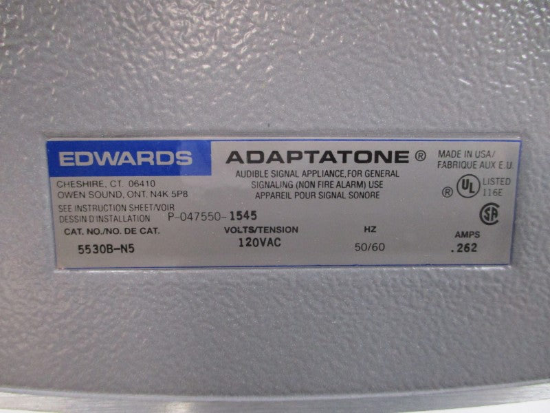 EDWARDS 5530B-N5 120VAC .262A NSMP