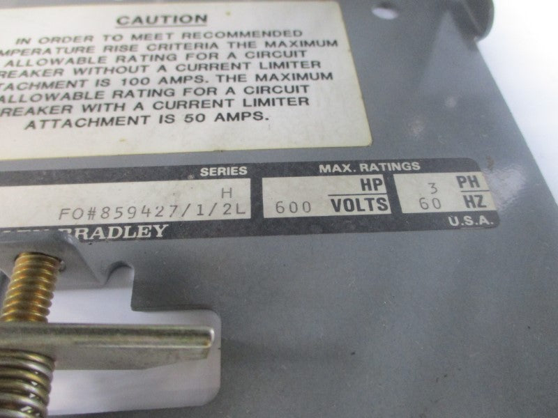 ALLEN BRADLEY 2193F-AJC-3232WT SER. H 600V (AS PICTURED) NSNP