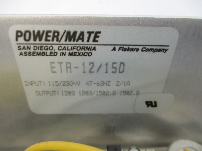 POWER/MATE ETA-12/15D 115/230V 2/1A NSNP