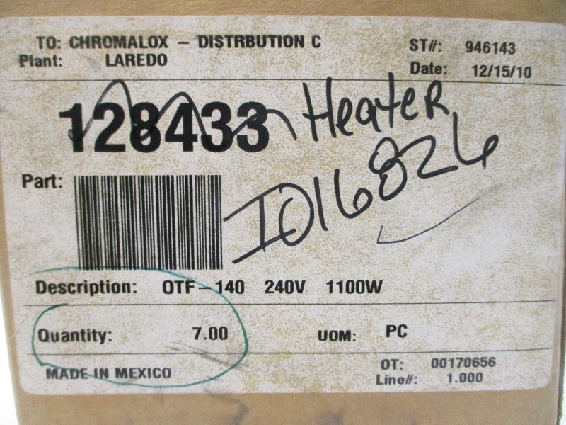 CHROMALOX OTF-140 240V (PKG OF 7) NSMP
