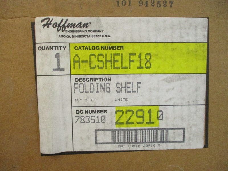 HOFFMAN A-CSHELF18 18"X18" NSMP