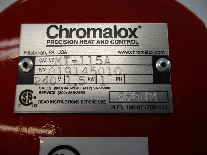 CHROMALOX MT-115A 019145010 240V NSMP