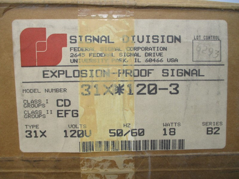 FEDERAL SIGNAL 31X*120-3 SER. B2 120V NSMP