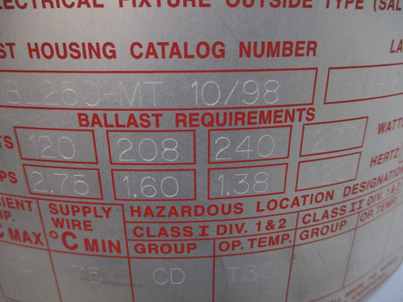APPLETON CMBL250-MT 277V 2.75A NSMP