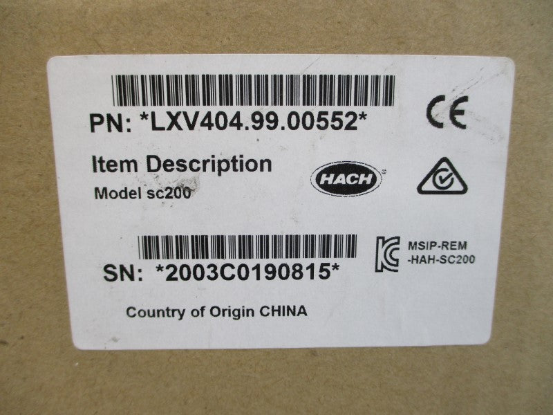 HACH LXV404.99.00552 SC200 100-240VAC 5A NSMP