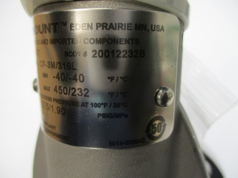 ROSEMOUNT 8800DR015SA1N1D1K5M5 10.8-42VDC 275PSI NSMP