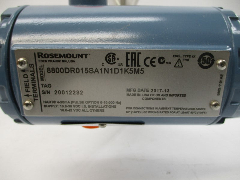 ROSEMOUNT 8800DR015SA1N1D1K5M5 10.8-42VDC 275PSI NSMP