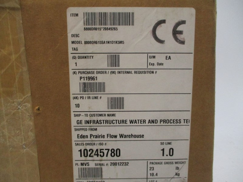 ROSEMOUNT 8800DR015SA1N1D1K5M5 10.8-42VDC 275PSI NSMP