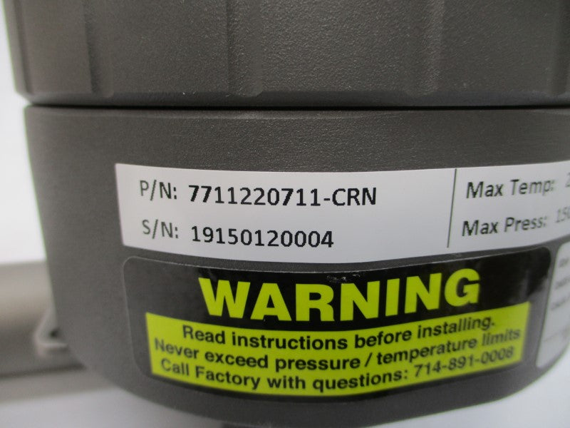 RYAN HERCO FLOW SOLUTIONS 5856.160 7711220711-CRN 150PSI 275'F NSMP