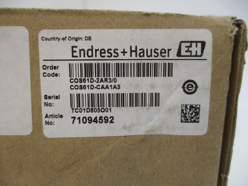 ENDRESS+HAUSER COS61D-2AR3/0 COS61D-CAA1A3 24V NSMP