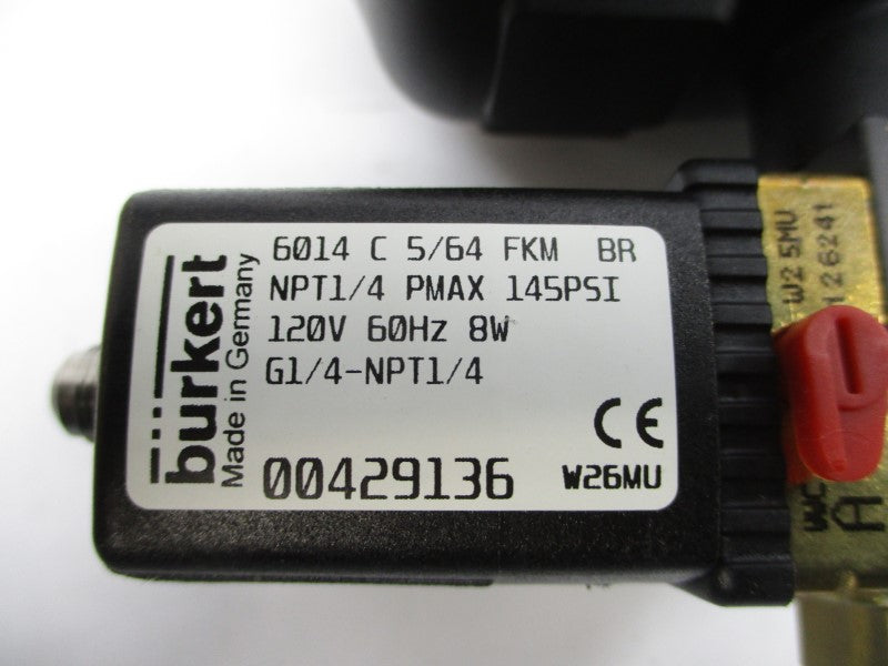 BURKERT 92712146 8803 120V 2000A 145PSI NSMP