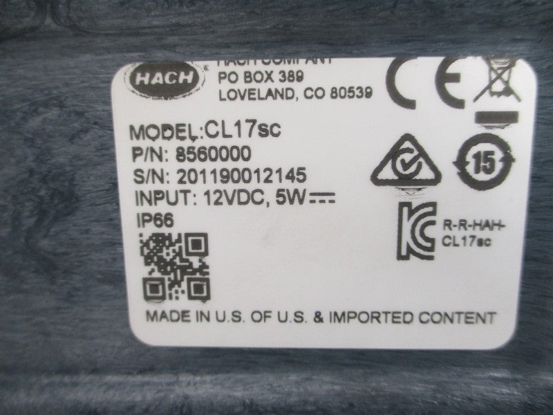 HACH 8560000 CL17SC 12VDC NSNP